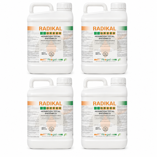 Désherbant Radikal Glyphosate 4X5L Herbicide pour jardin